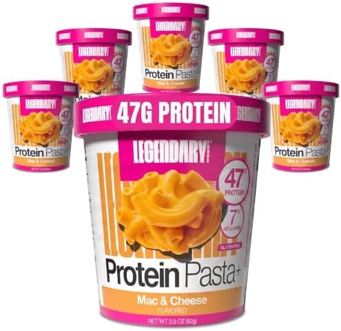 Legendary Foods 47g Protein Pasta Gluten Free Easy Mac and Cheese Cup