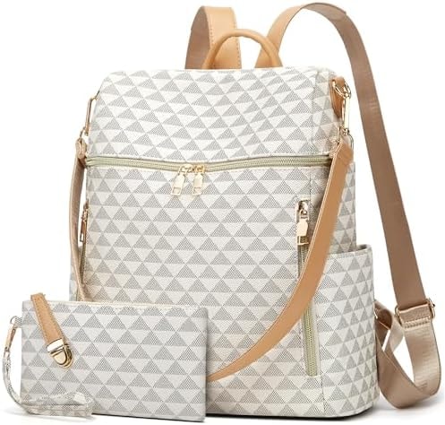 Makes Backpack Purse for Women PU Leather Casual Backpack Daily Travel Bag