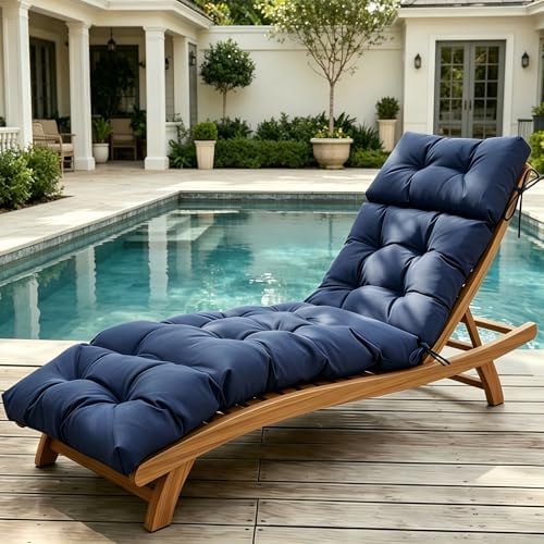 Aegisun Outdoor Chaise Lounge Cushions, Waterproof Lounge Chair Cushions