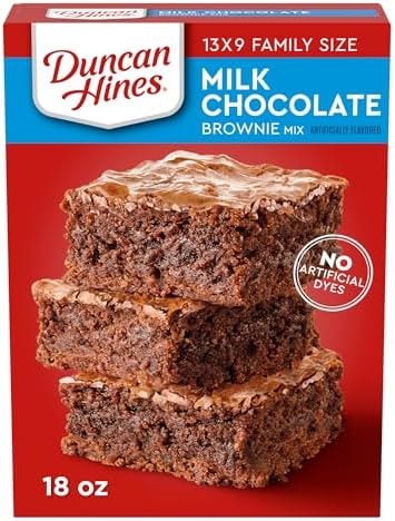 Duncan Hines Brownie Mix, Milk Chocolate Flavored, 18 oz.