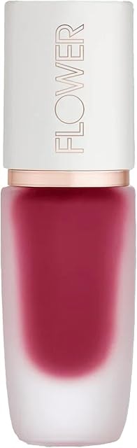 FLOWER BEAUTY By Drew Barrymore Perfect Pout Lip Color - Soft Matte Finish - Liquid Lipstick - Comfortable + Lightweight Feel (Punch)