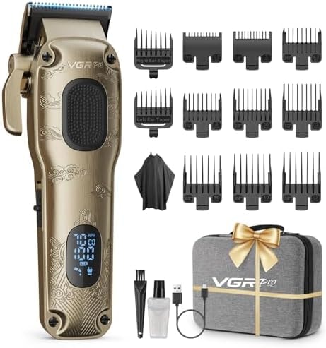 VGRPRO Hair Clippers for Men Professional, Cordless & Corded Barber Clipper
