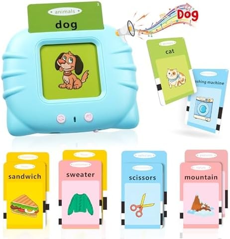 QuTZ Talking Flash Cards Toys with 224 Words for Kids 2-4