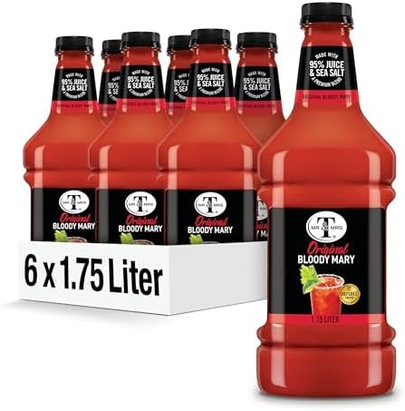 Mr & Mrs T Original Bloody Mary Mix, 1.75 Liter Plastic Bottle, 6pk