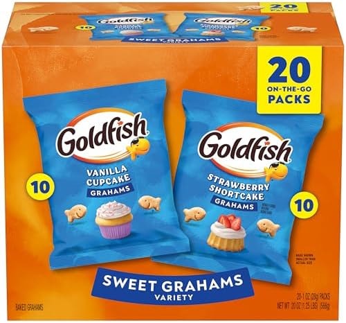 Goldfish Grahams Baked Graham Crackers Multipack, 20 Packs