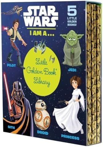 Star Wars: I Am a...Little Golden Book Library -- 5 Little Golden Books: I Am a Pilot; I Am a Jedi; I Am a Sith; I Am a Droid; I Am a Princess