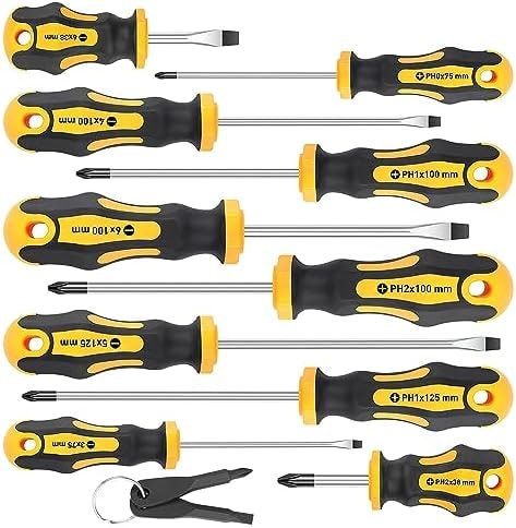 Amartisan 10-Piece Magnetic Screwdrivers Set