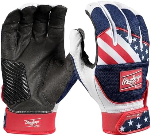 Rawlings | Workhorse OKC Fastpitch Softball Batting Gloves | USA | Adult Medium