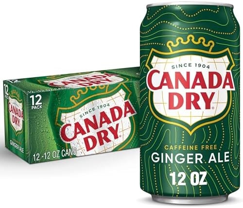 Canada Dry Ginger Ale Soda, 12 fl oz cans, 12 pack