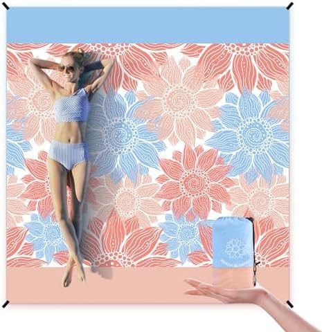 Beach Blanket Sandproof Extra Large Beach Mat Adults Waterproof Sand Free