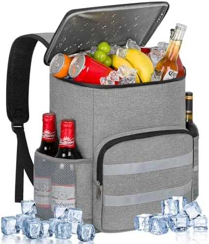 Backpack Cooler - 54 Cans Large Capacity Insulated Leak Proof Backpack for Men & Women, Cooler Bag Picnic Camping Beach Hiking Travel Lunch Backpack