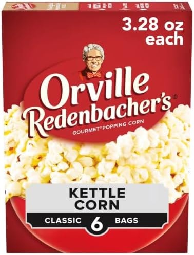 Orville Redenbacher’s Microwave Popcorn, Kettle Corn, 3.3 oz., 6-ct