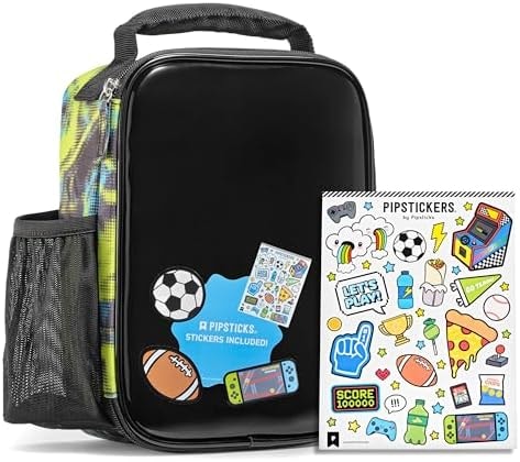 Fit & Fresh x Pipsticks® Insulated Kids Lunch Bag w/Included Sticker Sheet
