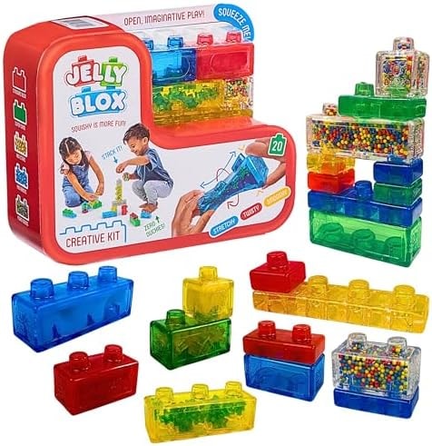 Jelly Blox Creative Kit | Includes 20 Blocks | Toddler & Preschool