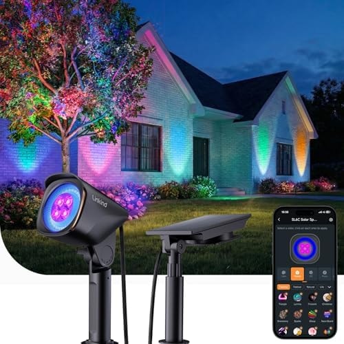 Linkind Smart Solar Lights Outdoor Waterproof SL6C,Dual Ring Tree Spotlight