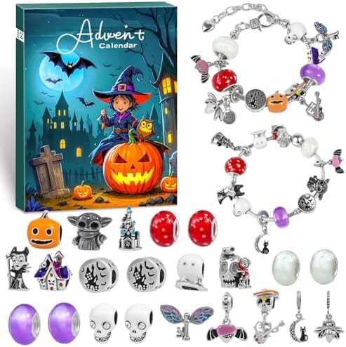 2026 Advent Calendar Halloween Countdown Calendar with DIY Charm Bracelet