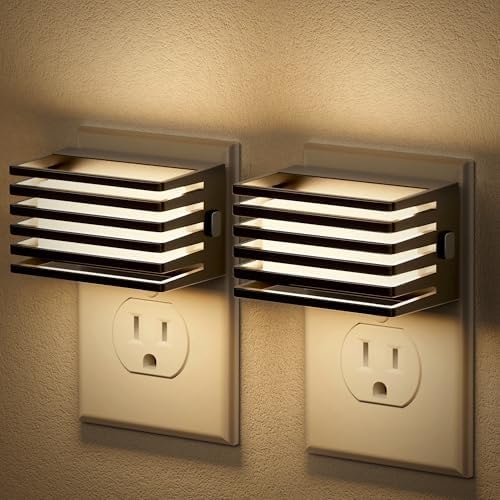 JandCase LED Night Light, [2 Pack] Night Lights Plug into Wall Dusk to Dawn