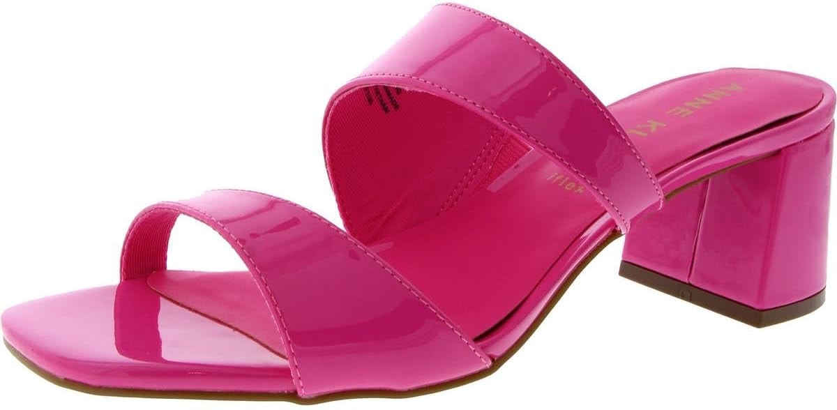Anne Klein Women's Kinder Heeled Sandal, Pink, 6