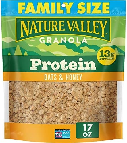 Nature Valley Oats & Honey Protein Granola, Family Size, 17 oz
