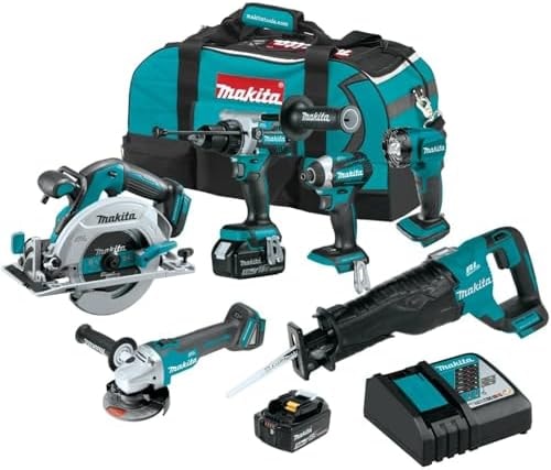 Makita XT616T 18V LXT® Lithium-Ion Brushless Cordless 6-Pc. Combo Kit (5.0Ah)
