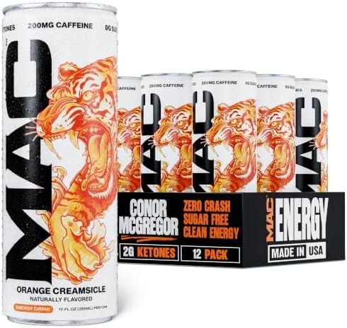 MAC Energy by Ryan Garcia Orange Creamsicle Sugar Free Energy Drink