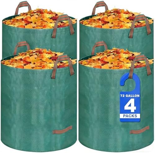 72-Gallon Reusable Yard Waste Bags 4 Pack