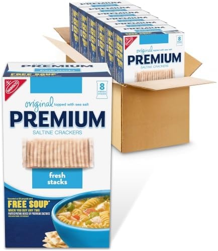 Premium Fresh Stacks Original Saltine Crackers, 48 Multi Snack Packs