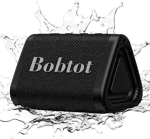 Bobtot Portable Bluetooth Speaker, IPX7 Waterproof Speaker with TWS