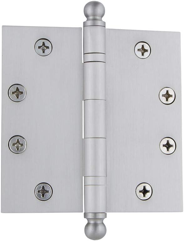 Nostalgic Warehouse Ball-Tip Residential Door Hinge with Square Corners