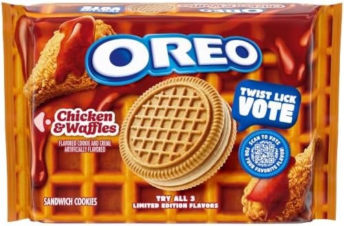 OREO Chicken and Waffles Sandwich Cookies, Limited Edition, 10.68 oz