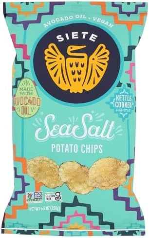 Siete Family Foods Sea Salt Potato Chips, 5.5 oz Bag