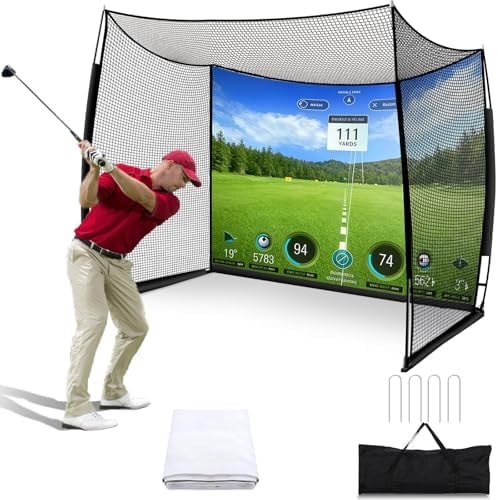 Golf Net, 11x8ft Golf Practice Hitting Net for Backyard Simulators