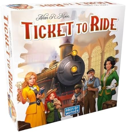 Asmodee Ticket to Ride Board Game (2025 Refresh) - A Cross-Country Train Adventure for Friends and Family, Strategy Game for Kids & Adults, Ages 8+, 2-5 Players, 30-60 Minute Playtime