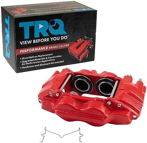 TRQ Front Right Brake Caliper Performance Red Passenger Side