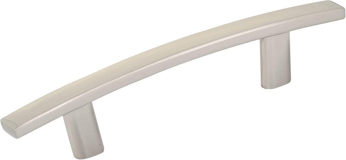 Richelieu Hardware BP65076195 Padova Collection 3-inch (76 mm) Center-to-Center Brushed Nickel Transitional Rectangular Cabinet and Drawer Bar Pull Handle for Kitchen, Bathroom, and Furniture