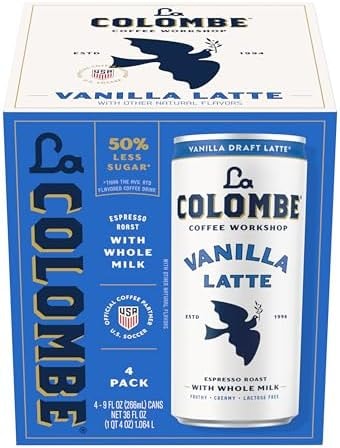 La Colombe, Latte Draft Vanilla, 9 Fl Oz, 4 Pack