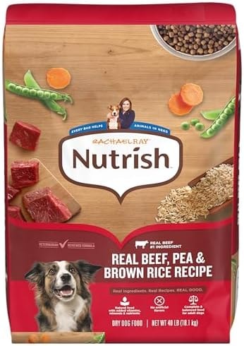 Nutrish Dry Dog Food, Beef, Pea & Brown Rice, 40 lb. Bag (Rachael Ray)