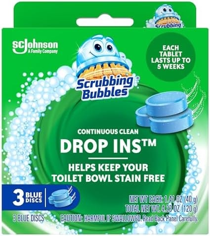 Scrubbing Bubbles Continuous Clean Toilet Tank Drop-Ins, 3 Count