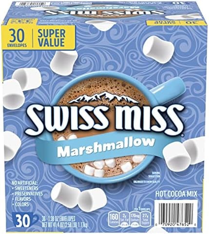 Swiss Miss Chocolate Hot Cocoa Mix With Marshmallows, 1.38 oz., 30-ct