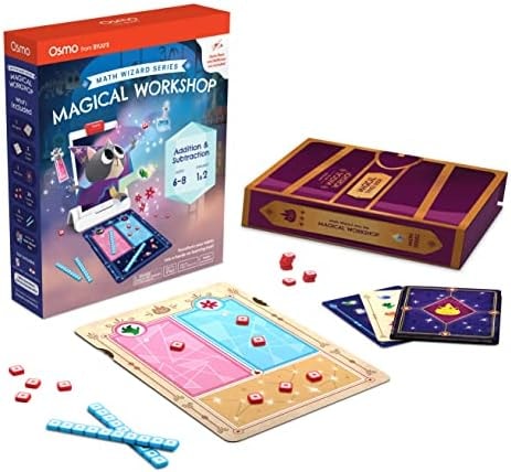 Osmo Math Wizard: Magical Workshop, Ages 6-8, Addition & Subtraction Game