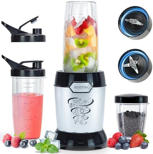 REVOTRA Blender for Smoothies, Personal Blender for Shake and Smoothies