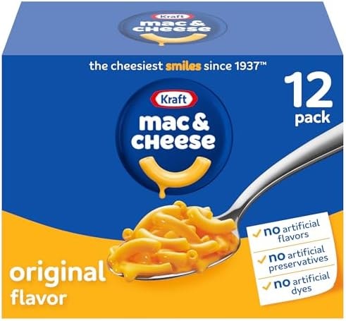 Kraft Mac and Cheese Dinner, 12 Boxes, Original Flavor, 7.25 oz