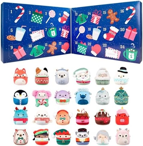 Squishmallows Original 24-Day Micromallows Holiday Plush Advent Calendar