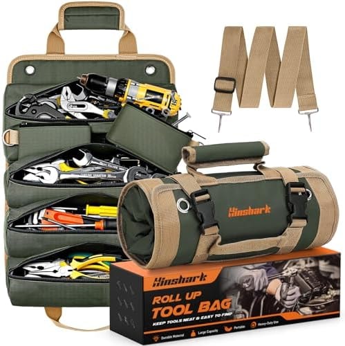 Stocking Stuffers Gifts for Men Roll Up Tool Bag, Christmas Dad Gifts