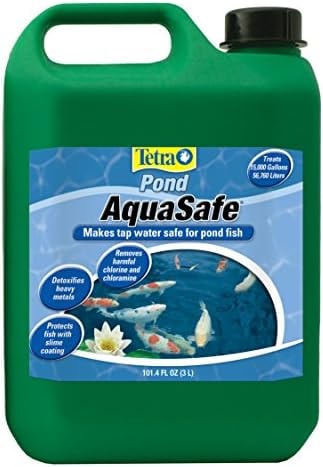 TetraPond AquaSafe 101.4 Ounces, Makes Tap Water Safe For Pond Fish