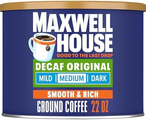 Maxwell House Decaf Original Medium Roast Ground Coffee (22 oz Canister)