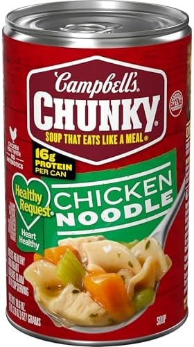 Campbell's Chunky Healthy Request Chicken Noodle Soup, 18.6 oz Can