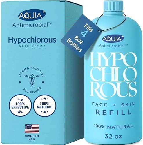 Hypochlorous Acid Spray for Face and Skin; Facial Cleanser | 32oz Refill