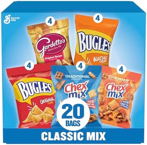 Classic Mix Snack Variety Pack, Bugles, Gardetto's, Chex Mix, 20 ct