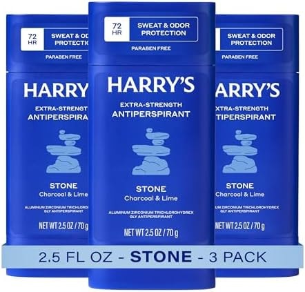 Harry's Extra-Strength Antiperspirant Deodorant - Stone - 2.5 oz (3 Pack)